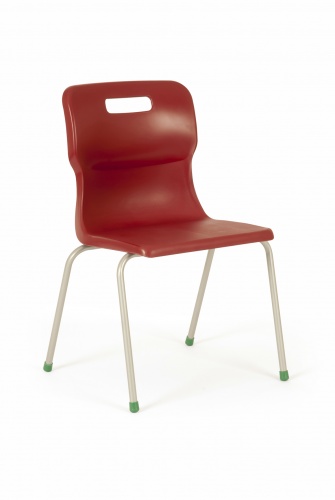 Titan 4 Leg Classroom Chair in Burgundy
