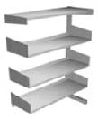 Library Single Sided Flat Shelving Add On 750x300x1200h