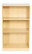 Bookcase with 2 shelves H1200 x W800 x D360, beech