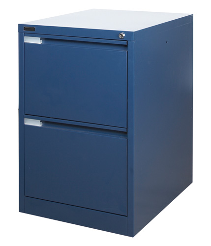 Blue 2 Drawer Filing Cabinet 470x620x710