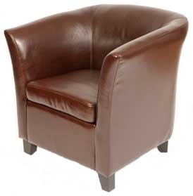 Yoko leather armchair