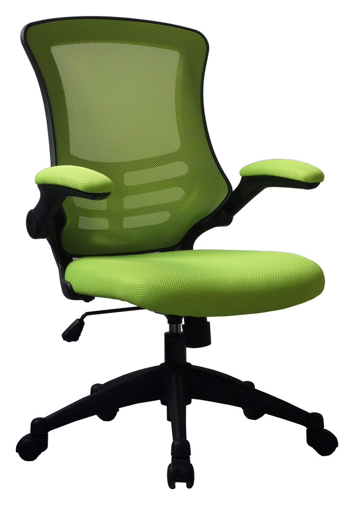 Designer mesh chair lime  green seat and back 