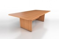 Boardroom table 2400x1200 Beech 25 mm top