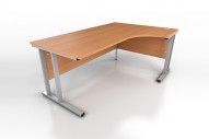 Beech or light oak mfc  Radial Desks 1600x1200 and 1800 x 1200