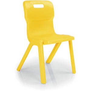 Titan One Piece Classroom Chair in Yellow