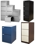 Contract filing cabinet steel 2,3,4 drawer Grey,Black,Coffee Cream ex stock