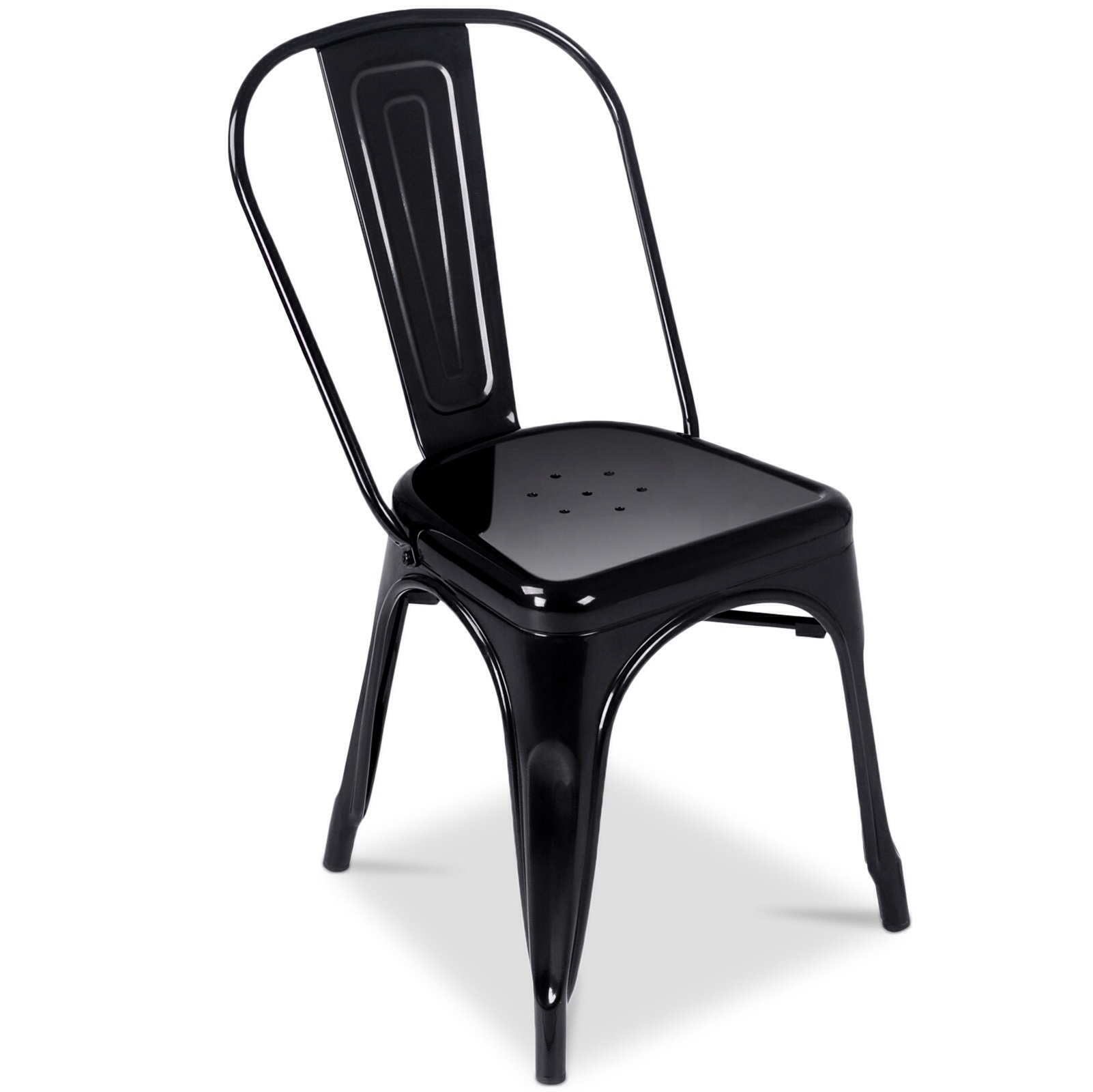 Bistro Retro Chair 450 mm high Black
