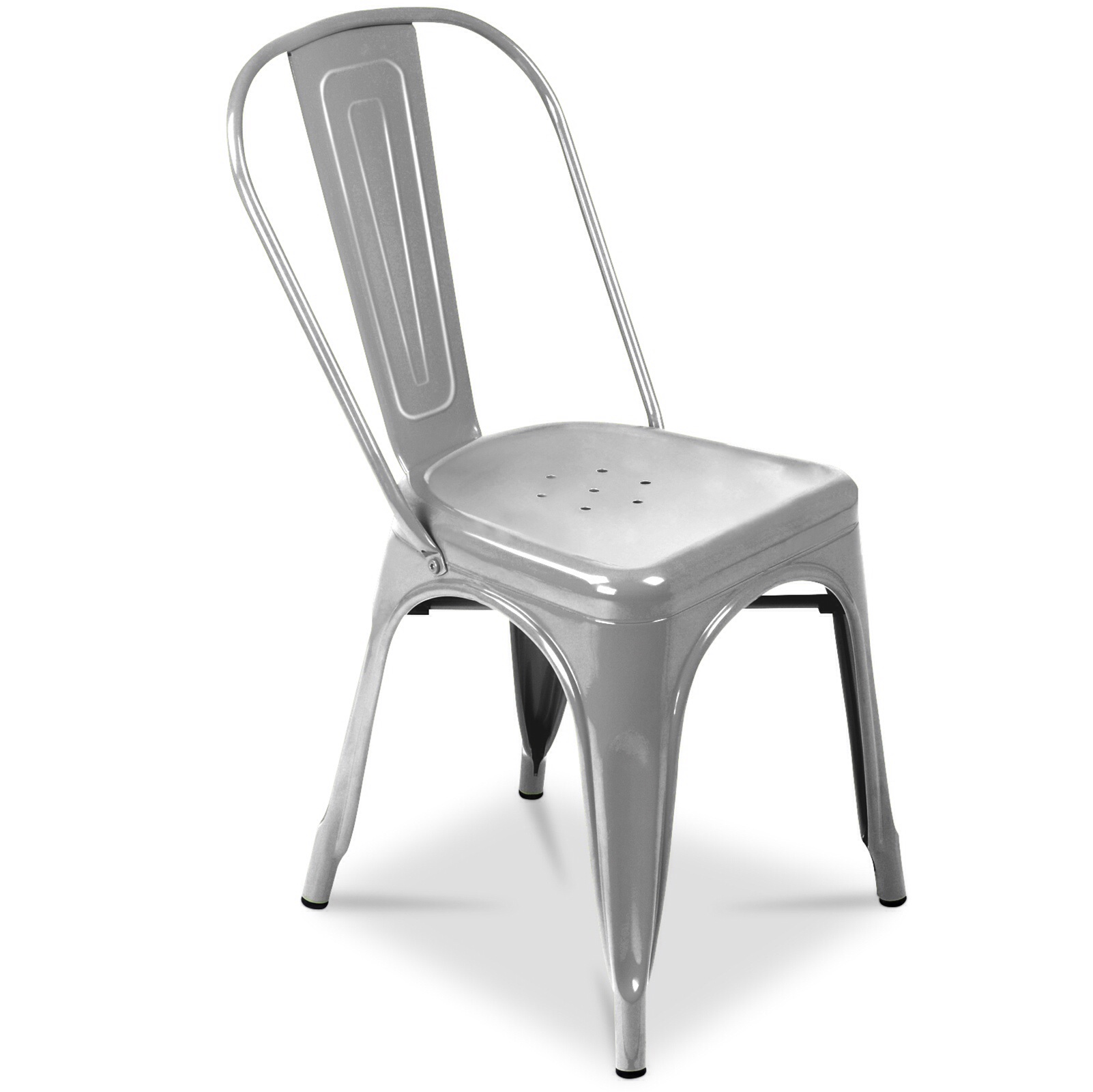 Bistro Retro Chair 450 mm high Silver