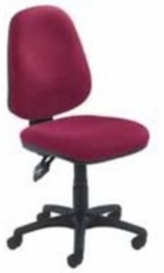Concept High back operators chair ex stock colours Royal  Blue, Claret or Charcoal