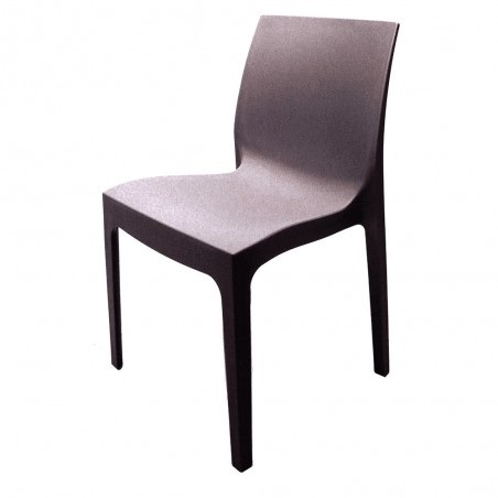 Strata Indoor or Outdoor polypropylene chair stacks 8 high anthracite