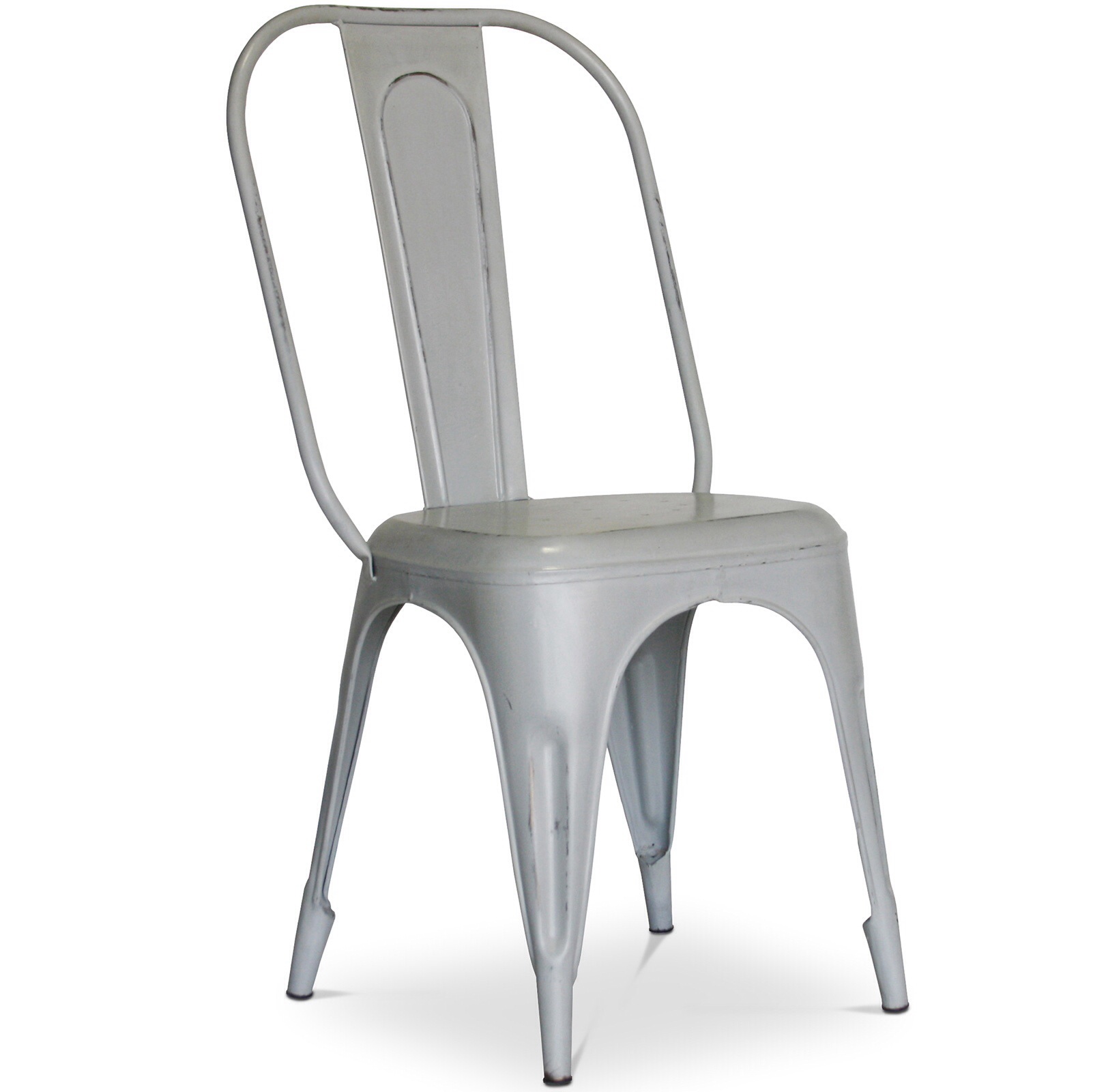 Bistro Retro Chair 450 mm high weathered Grey