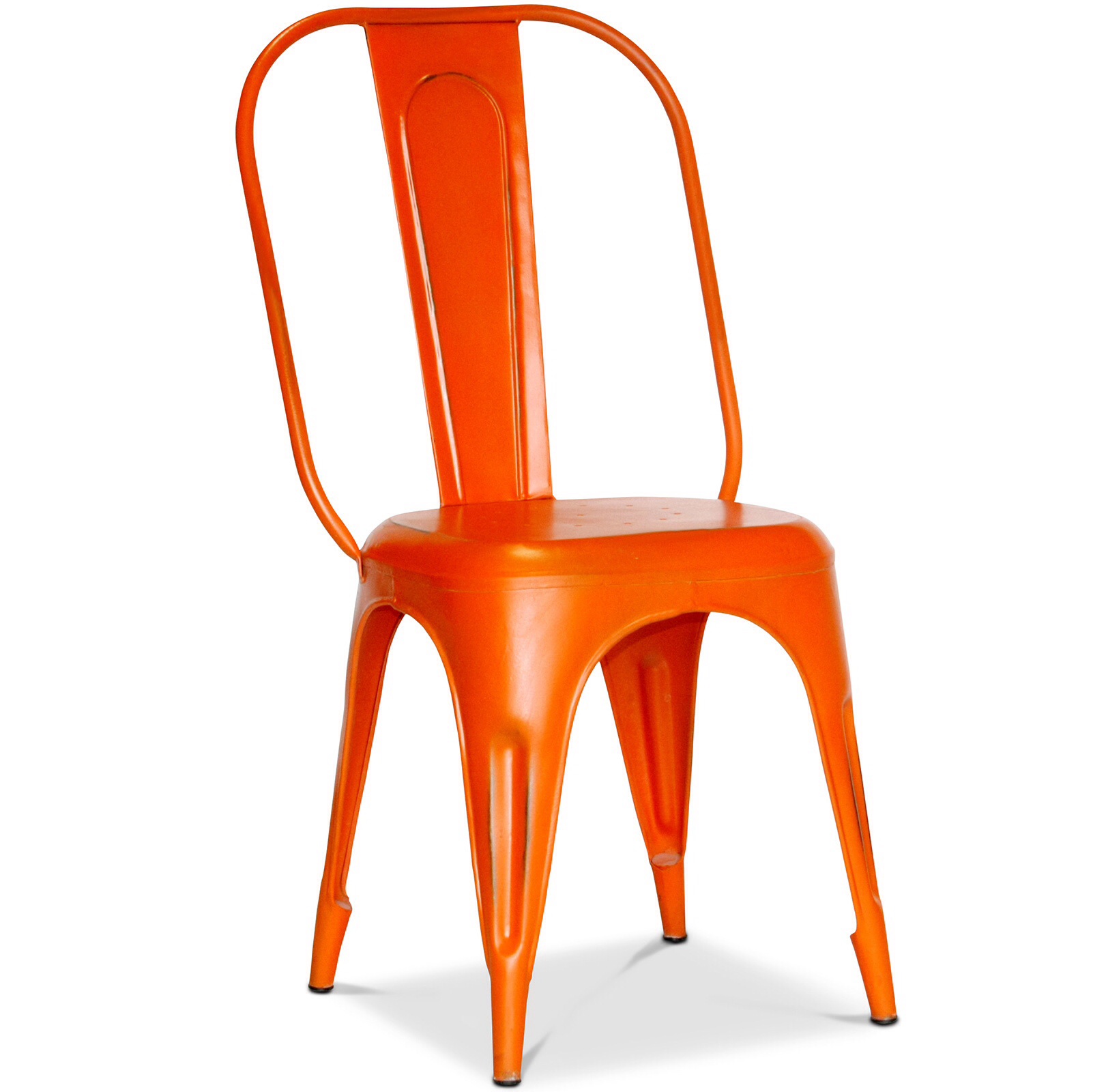 Bistro Retro Chair 450 mm high weathered Orange