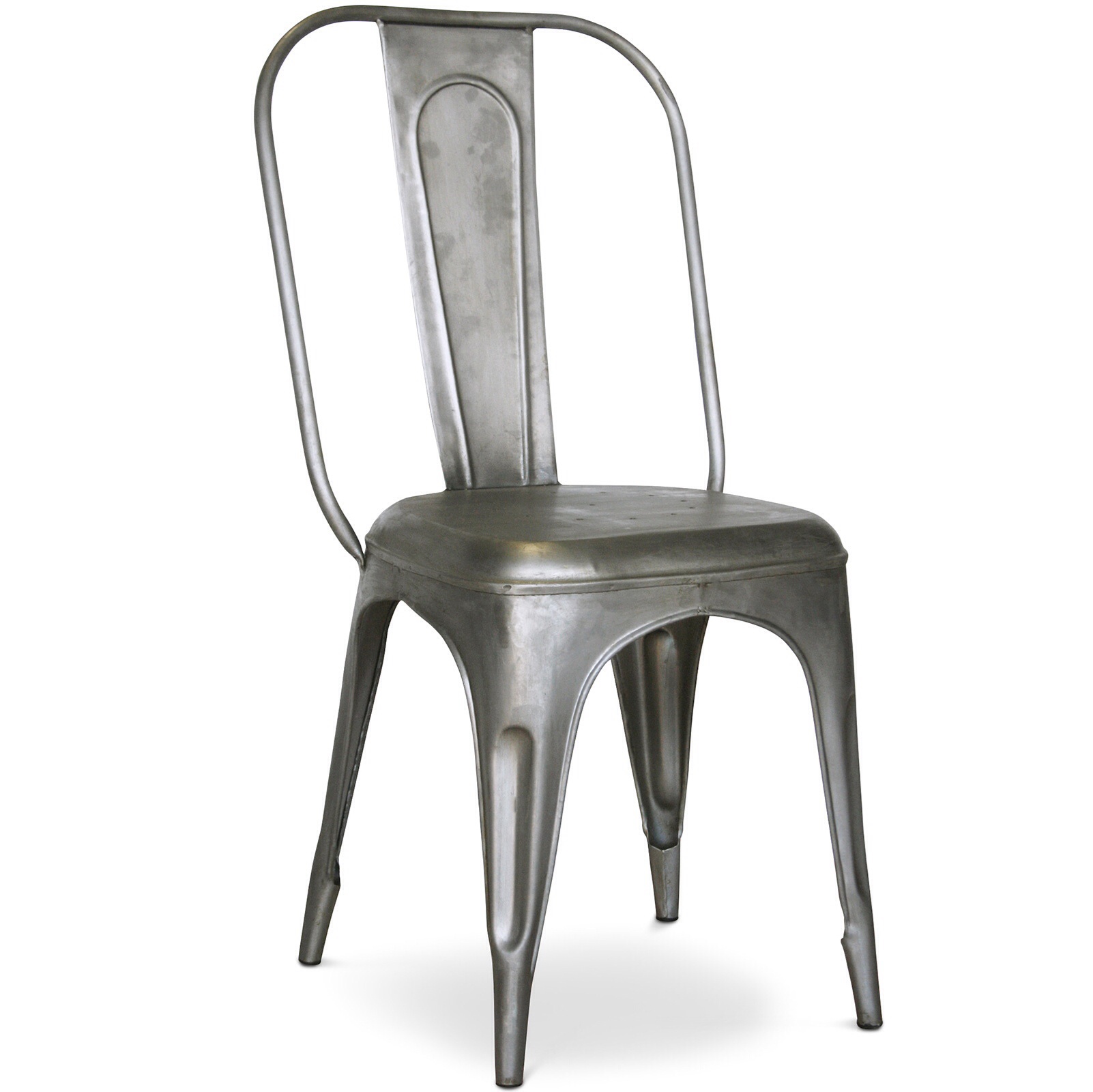 Bistro Retro Chair 450 mm high weathered Silver