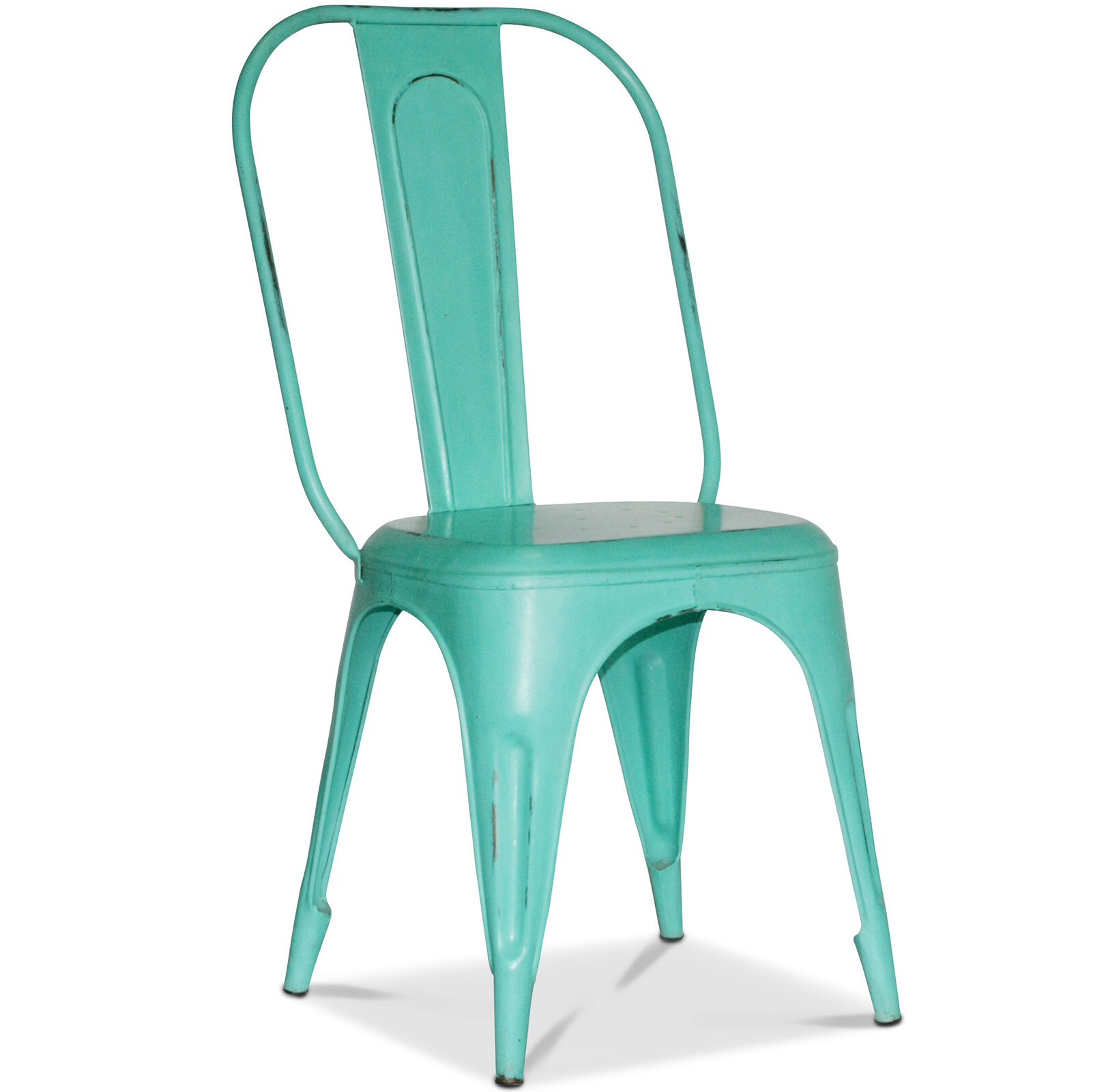 Bistro Retro Chair 450 mm high weathered Light Turquoise 