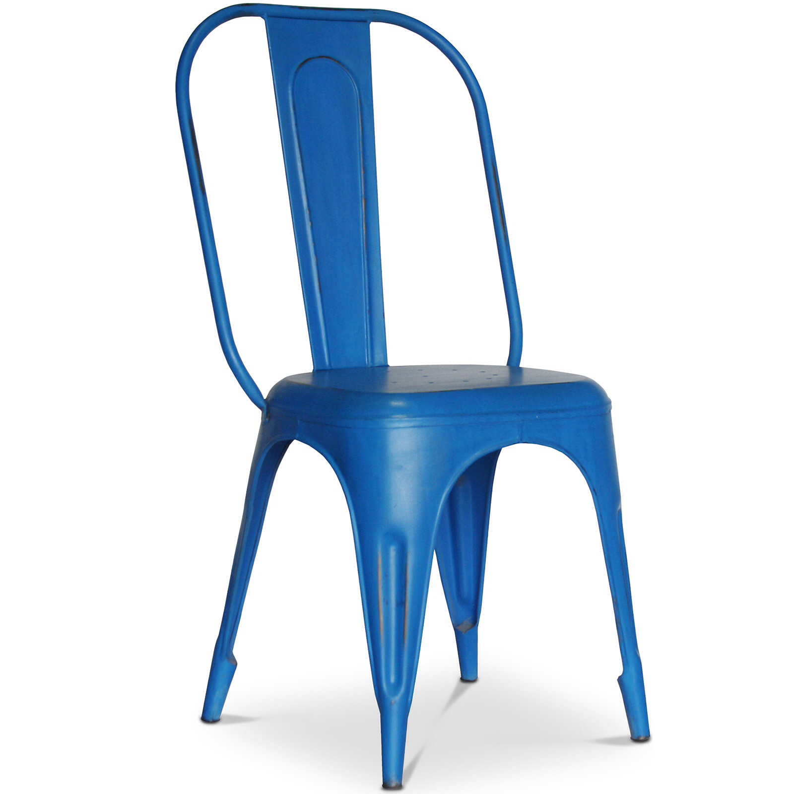 Bistro Retro Chair 450 mm high weathered Blue