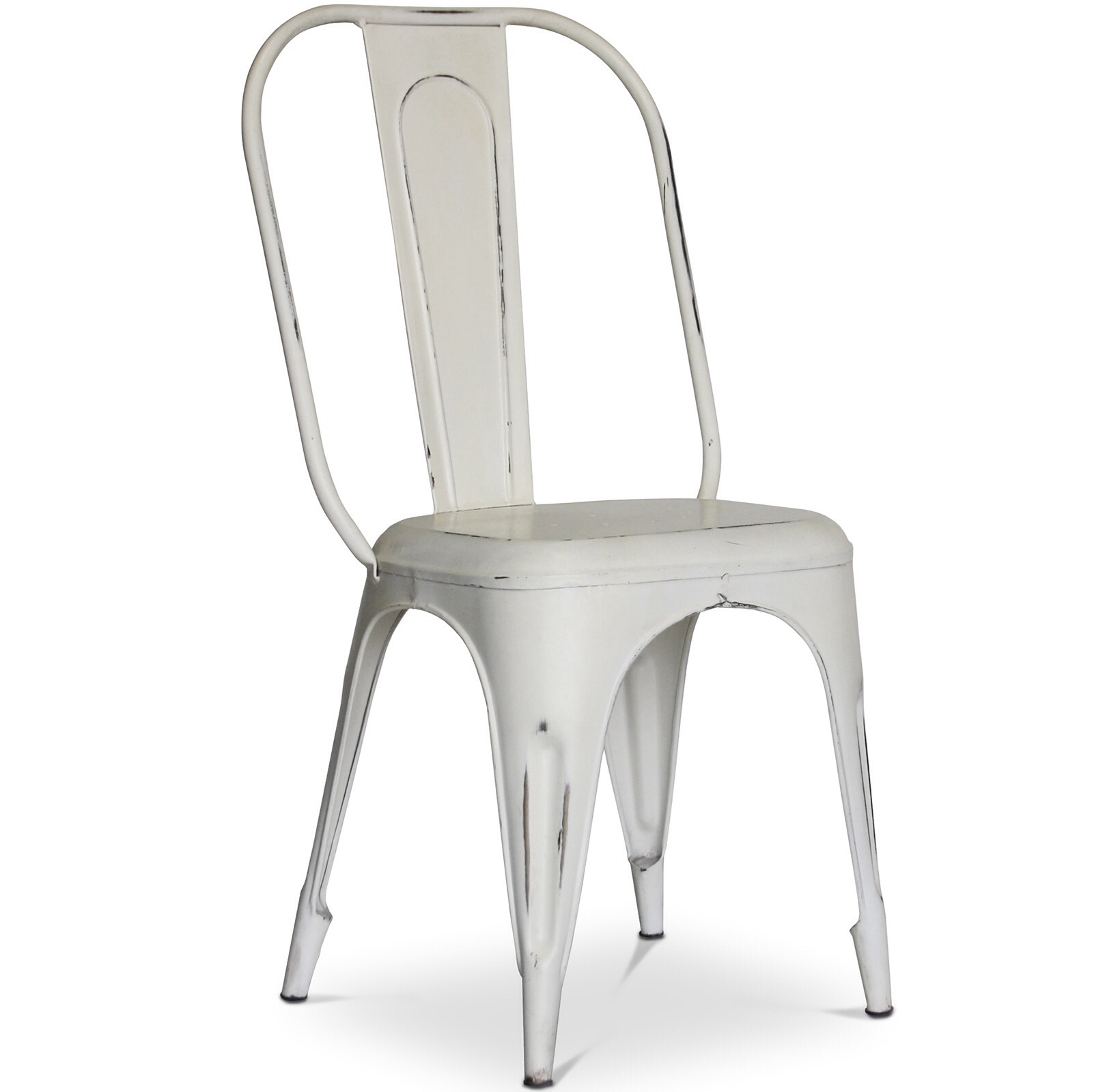 Bistro Retro Chair 450 mm high weathered White