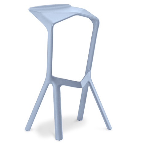 Designer stacking stool Grey