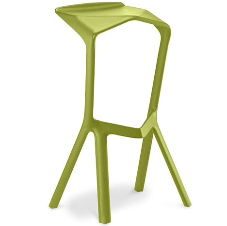 Designer stacking stool Olive