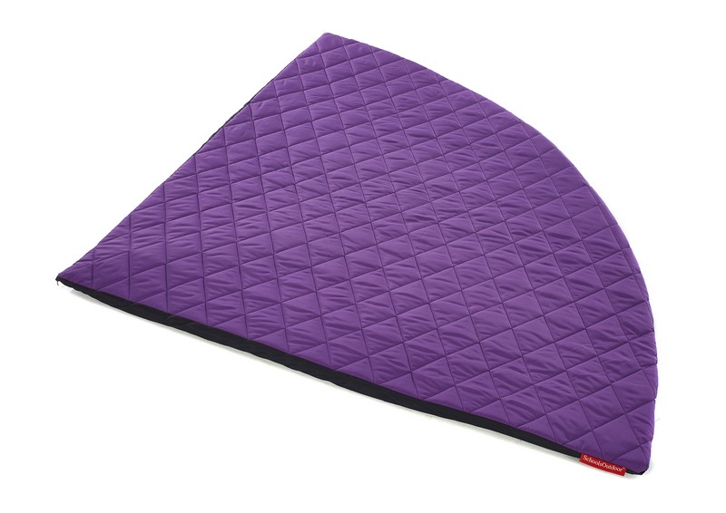 Purple Quilted Corner Circle Mat