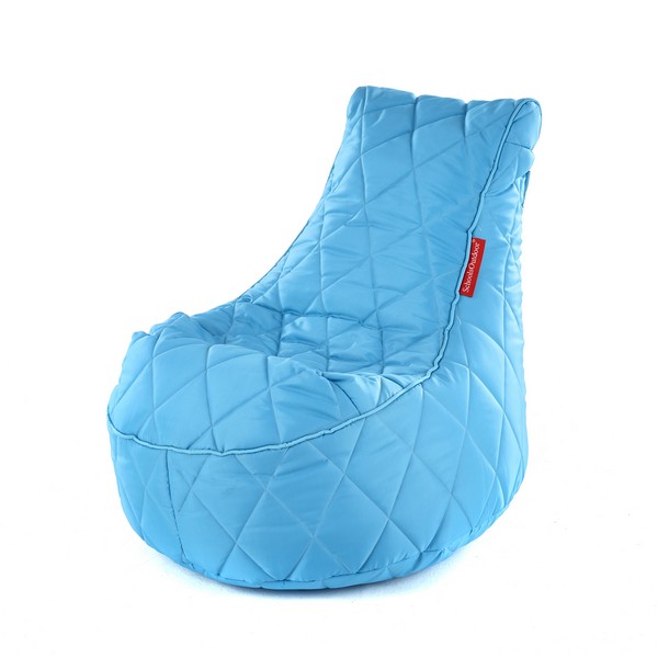 Quilted Outdoor Flop Pods Blue