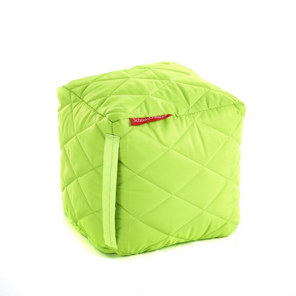 Small Outdoor Quilted Cube Green