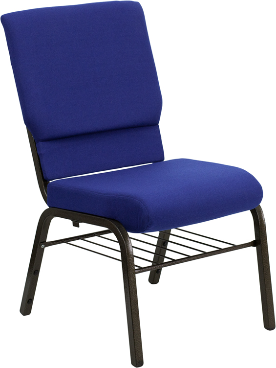 Church stacking chair plain blue