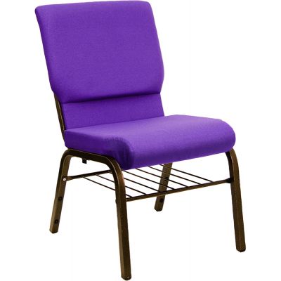 Church stacking chair plain purple