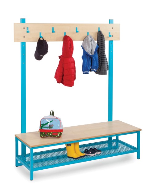 Cloakroom top with 8 hooks