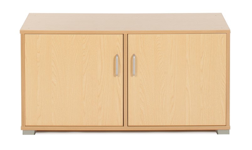 Three bay low level cupboard in Japanese Ash