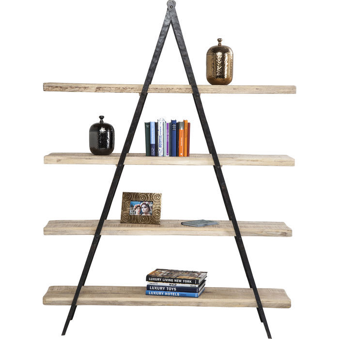 Designer bookcase AFrame with 4shelves  2000h X 380d X 1500 w