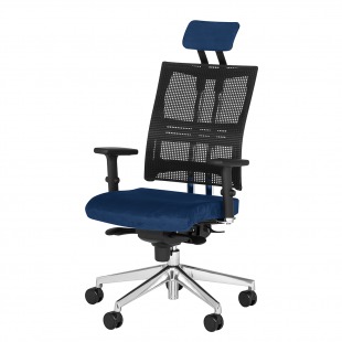 Ergonomic Mesh Chair in 3 colours seat slide soft arm pads synchro mechanism orthopaedic 