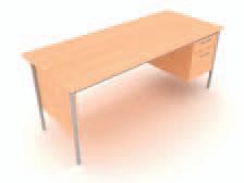 Tutor Single Pedestal Office  or Teachers Desk
