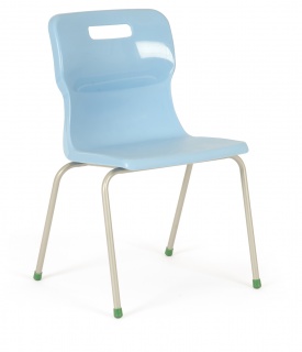Titan 4 Leg Classroom Chair in Sky
