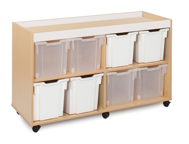 8 jumbo tray unit with inset lid