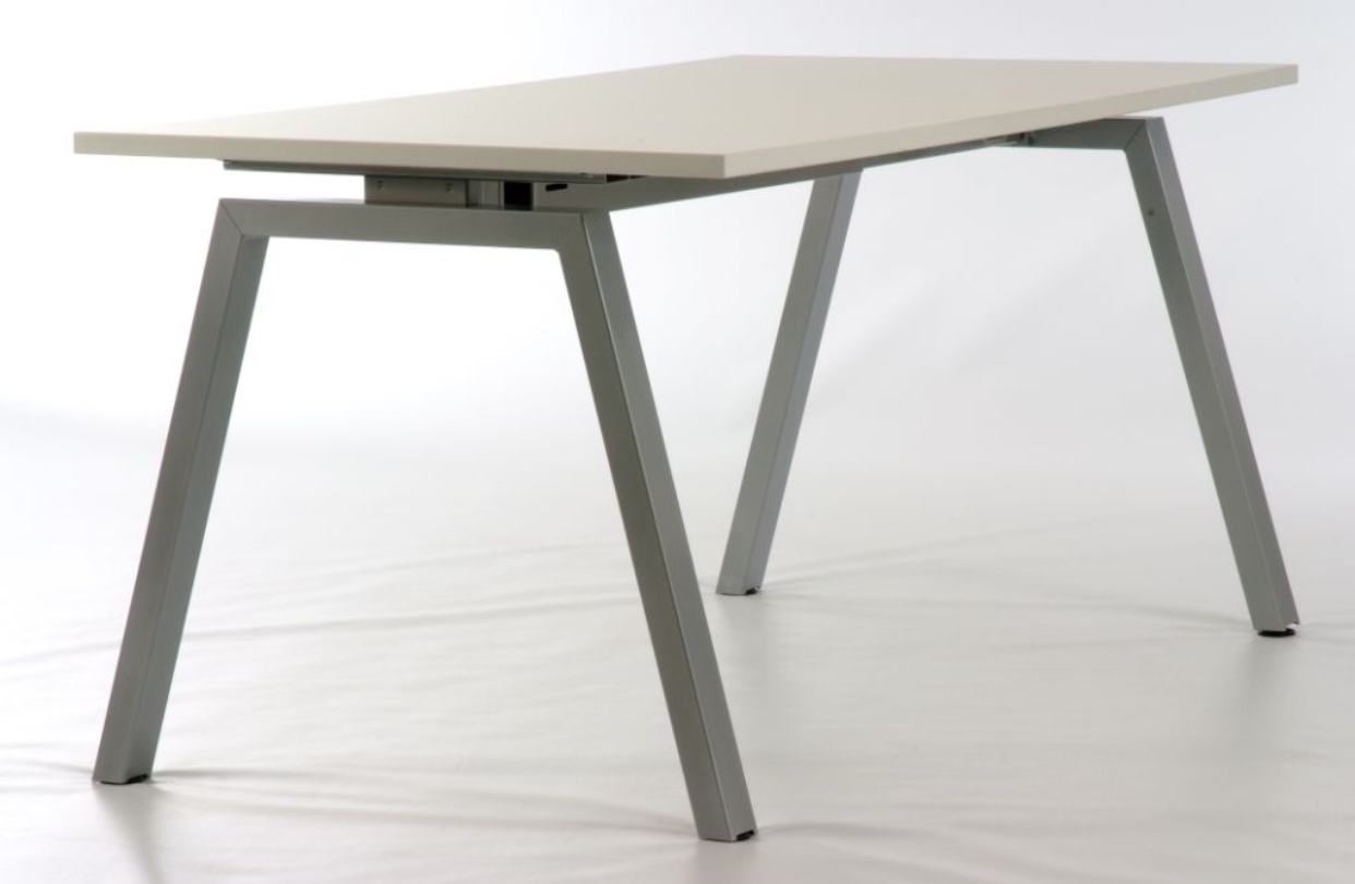 A frame Oval shape boardroom meeting table  in Beech , Oak , Walnut , Cherry , White or Grey