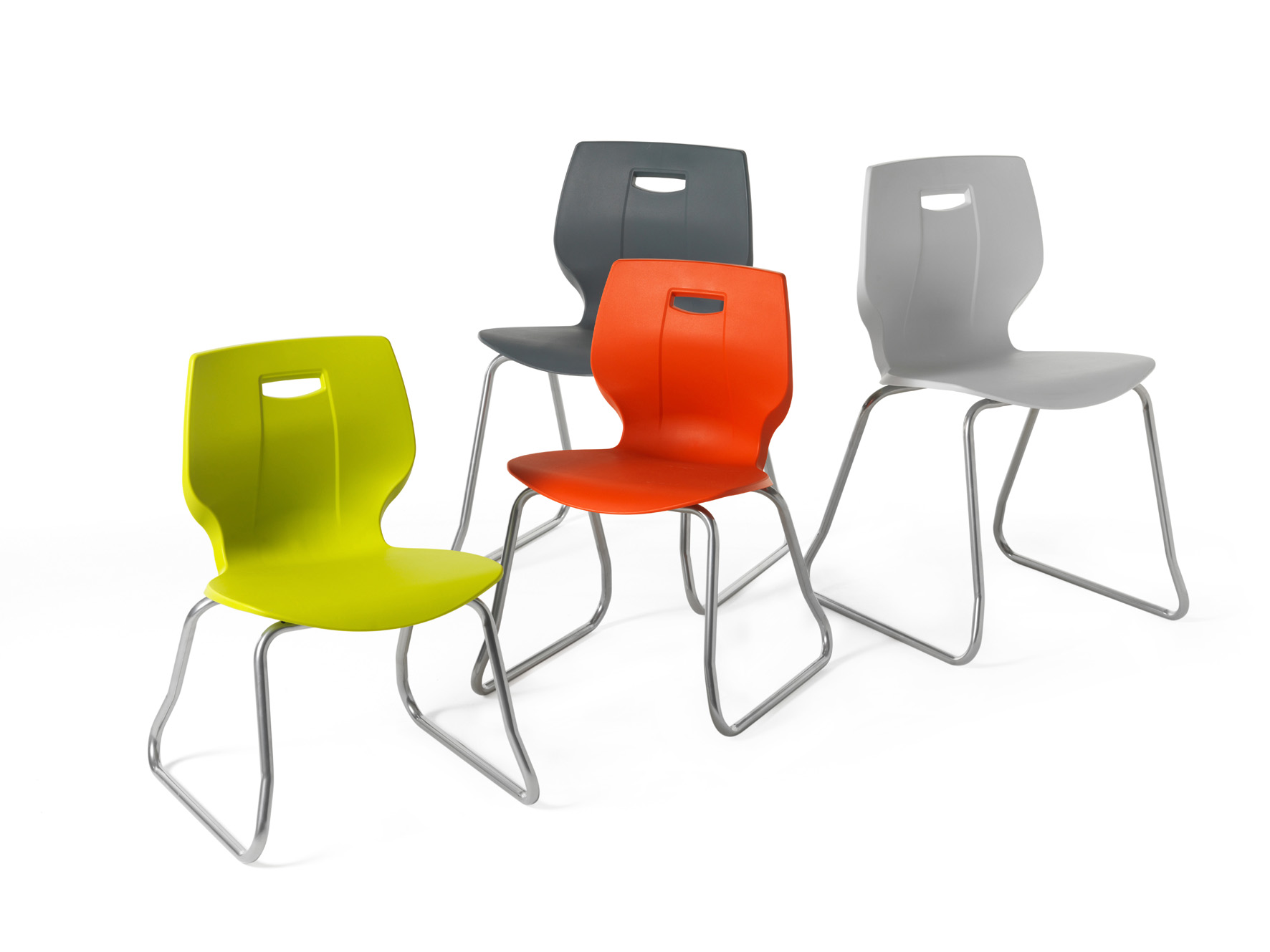 Advanced Geo Skid Base Classroom Chair various colours and sizes