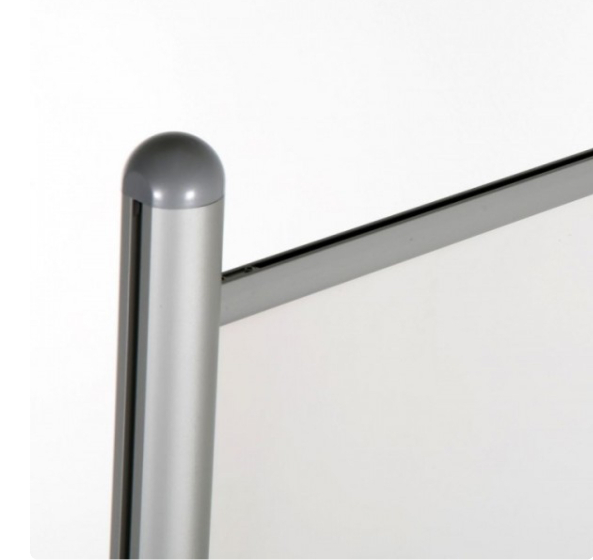 Affordable Floorstanding Acrylic Screen , Aluminium Frame , Metal Feet , PET screen