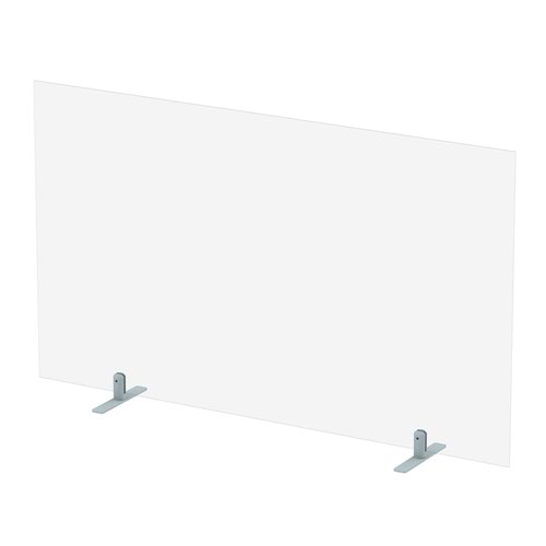 Affordable budget  freestanding acrylic glass 5mm Perspex protective screens with feet 700 mm high various widths