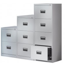 Anti Tilt Budget Contract Economy Filing Cabinets 2,3,4 drawer in Grey,Black,Coffee & Cream