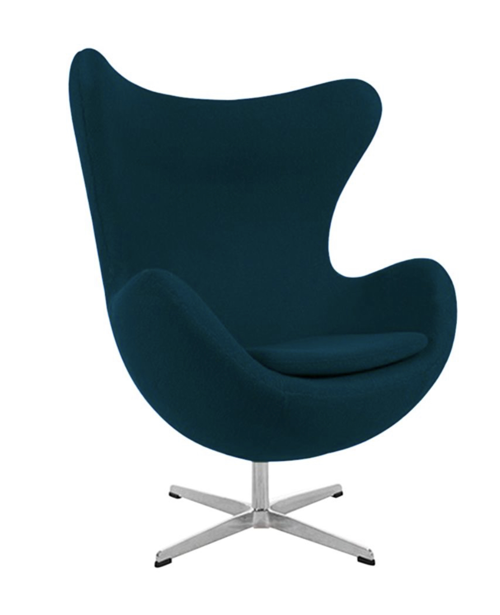 Arne Jacobsen Style Egg Chair Cashmere Teal
