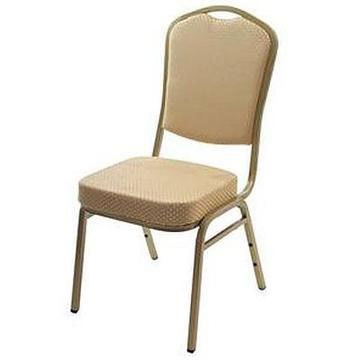Banquet chair curved back
