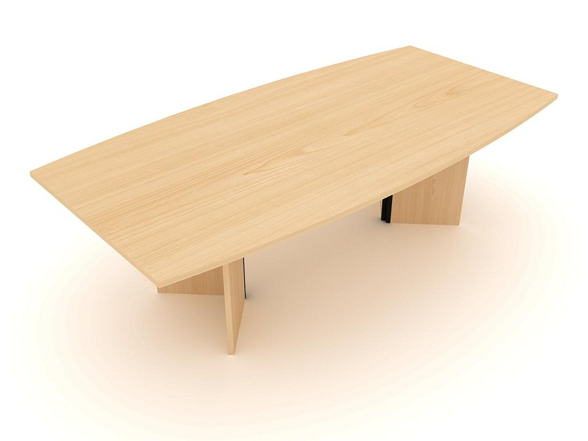 Barrel shaped conference table W: 2400 D: 1200 H: 725