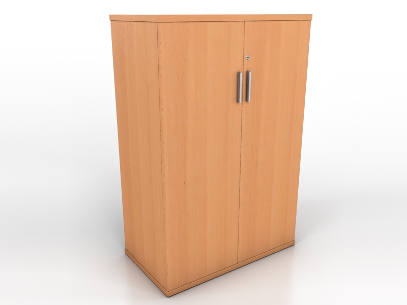 Beech Double door cupboard 1200h x 800w x 400d with 2 shelves