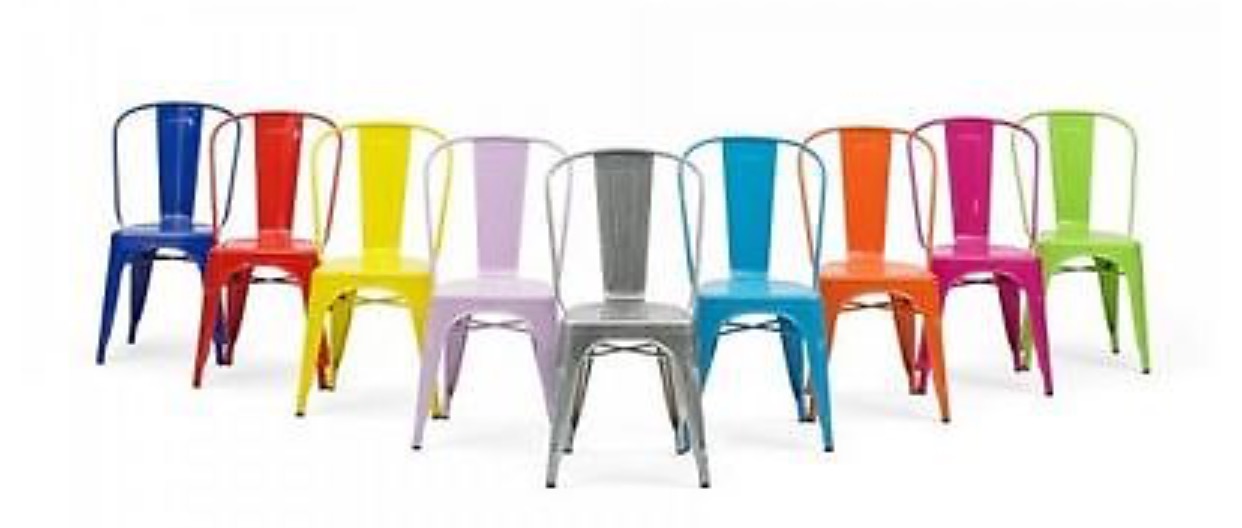 Bistro Retro Chair 450 mm high Various colours