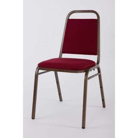 Budget Banquet Economy Stacking Chair Red and Gold