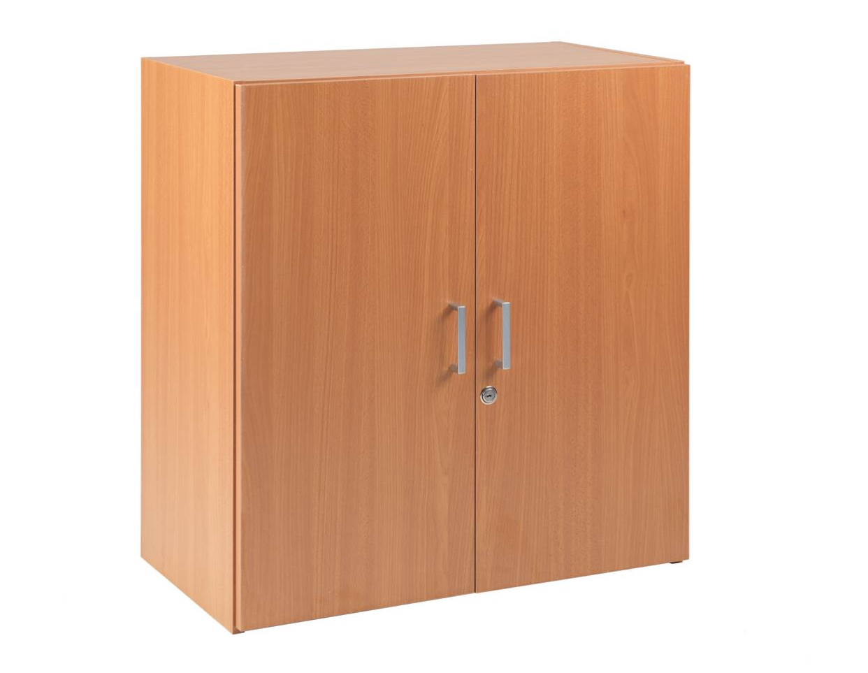 Budget Beech Double Door Cupboard 1 shelf 830 h x 760 w x 390 d