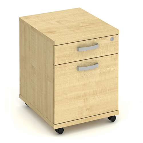 Budget Bundle Desk Pedestal 1400 x 800 cantilever desk with 3 drawer or 2 drawer pedestal Maple 