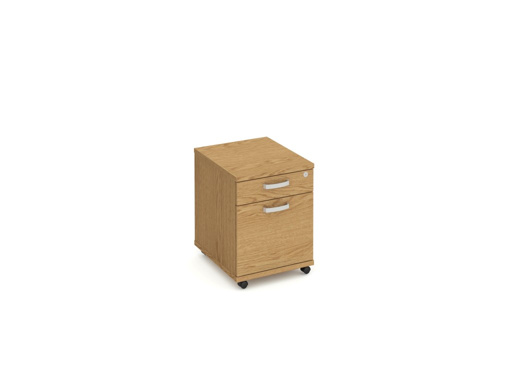 Budget Bundle Desk Pedestal 1400 x 800 cantilever desk with 3 drawer or 2 drawer pedestal Oak