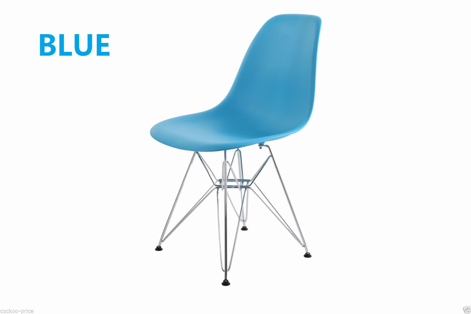 Budget Designer Epsom Designer Blue Dining Chair Metal Base