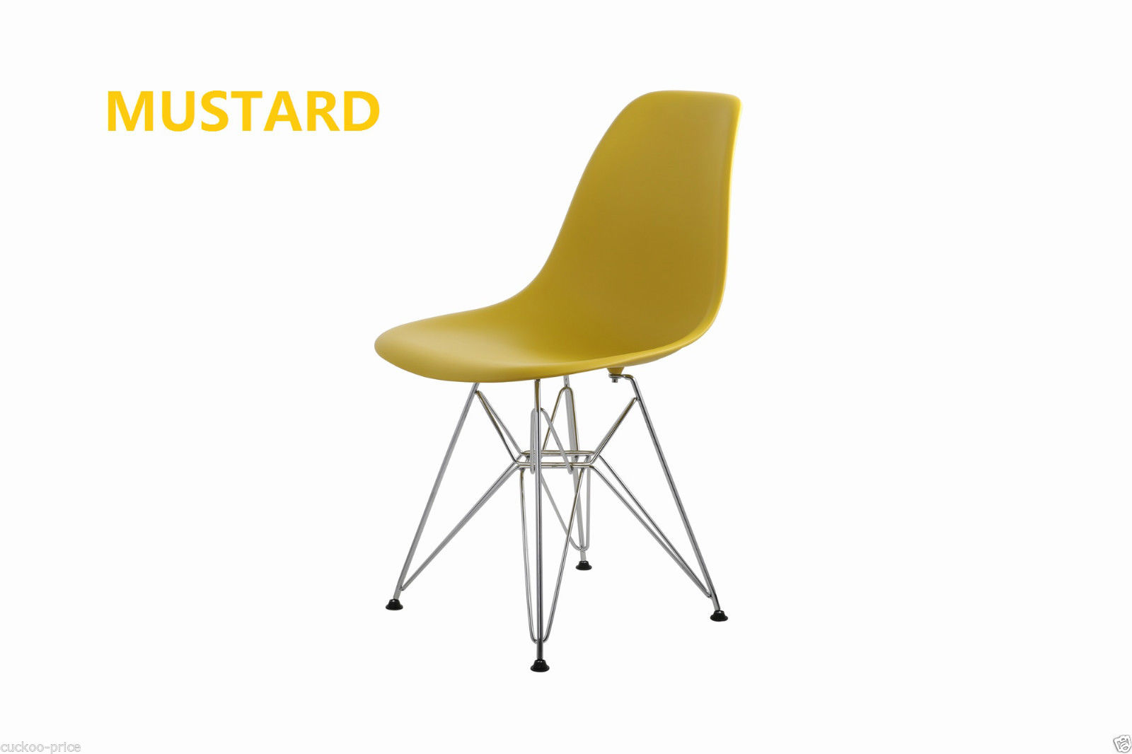 Budget Designer Epsom Designer Mustard Dining Chair Metal Base